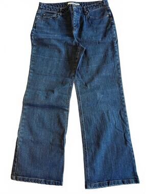 Geoffrey Beene Straight Leg Jeans Medium Blue Classic Denim